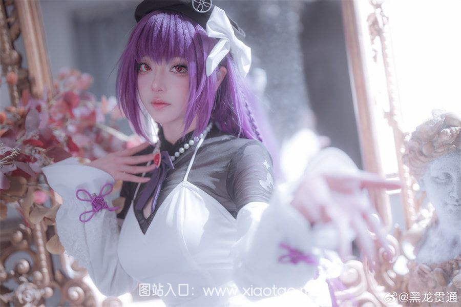 黑龙贯通cos斯卡哈·斯卡蒂作品鉴赏,炫酷的魔法秀!