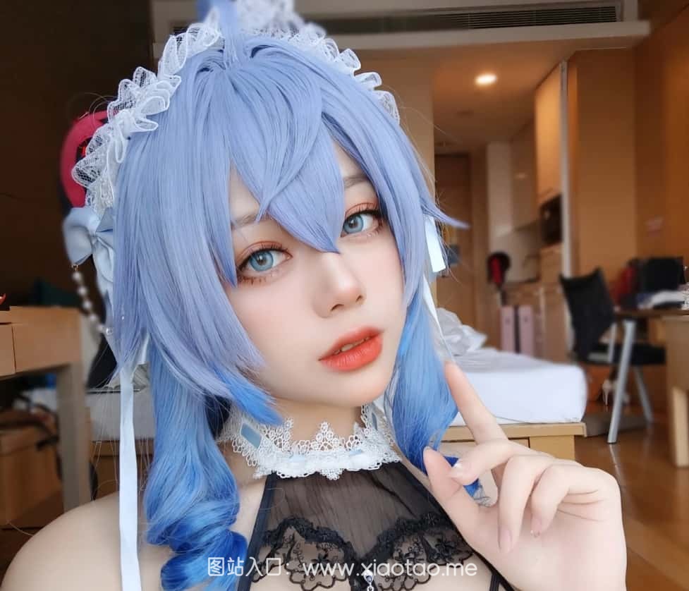 阿九从不咕咕甘雨cos作品鉴赏，在线看图