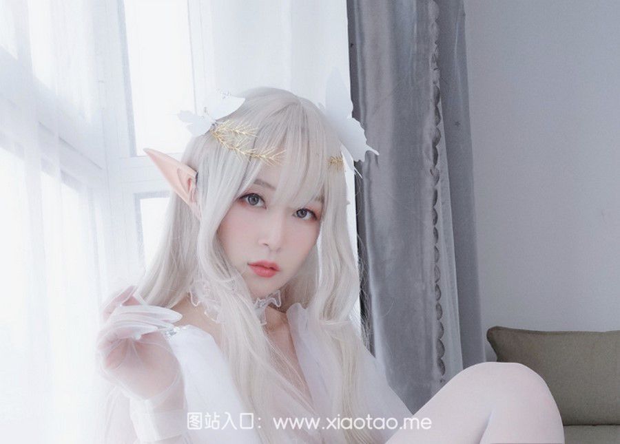 白银81最终幻想&纯白精灵cos在线鉴赏