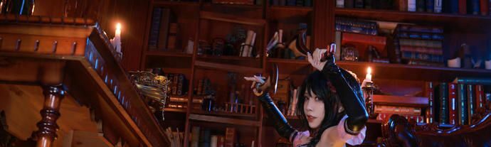 水淼aquaCOS作品艾尔莎猎肠者,调皮的美女杀手