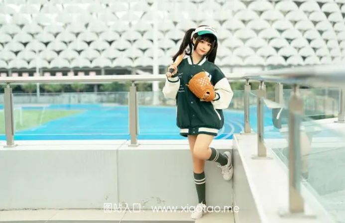 蠢沫沫cosplay《棒球女孩》英姿飒爽的运动少女作品鉴赏