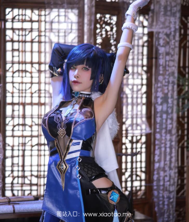 水淼aqua原神《夜兰》礼服cos作品在线