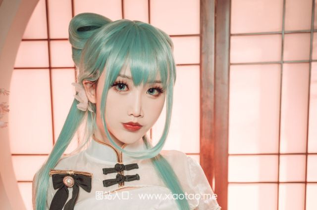 面饼仙儿COS作品初音旗袍鉴赏