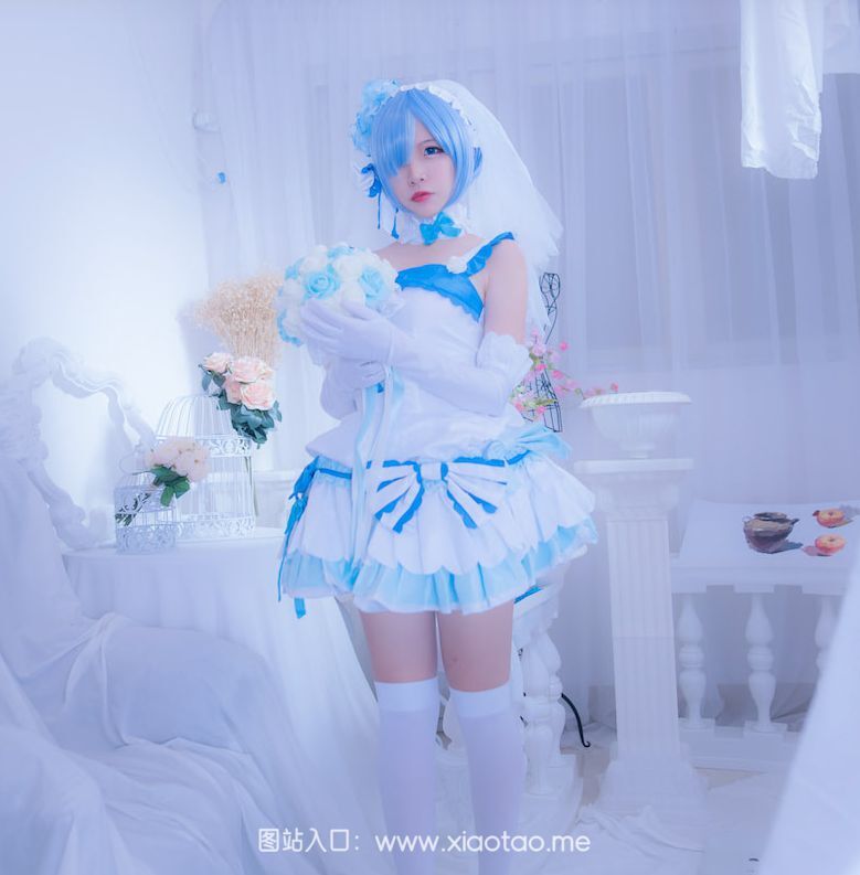 二佐Nisa小姐姐cos《唯美蕾姆花嫁》