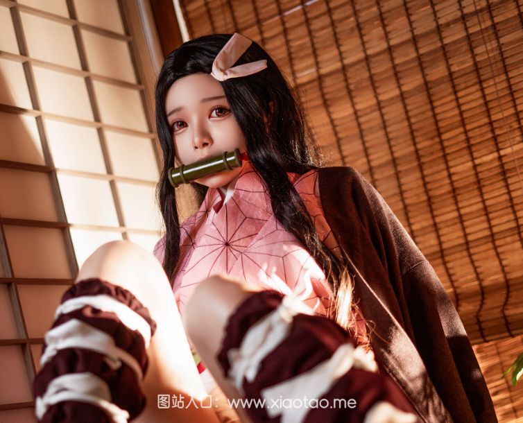 Hachi_小芭小姐姐cos灶门祢豆子,惊艳亮相!