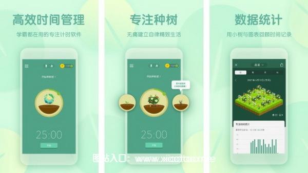 Forest专注森林专业破解版:免费可联机的番茄钟学习计时器,学生党必备