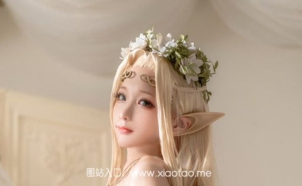 白精灵蠢沫沫cos摄影精品作品