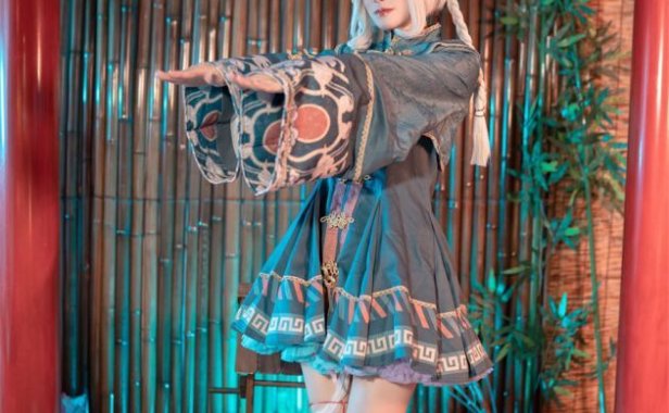 鹿八岁baby神秘小僵尸cos作品,可爱萌萌哒