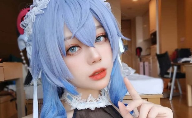 阿九从不咕咕甘雨cos作品鉴赏,在线看图