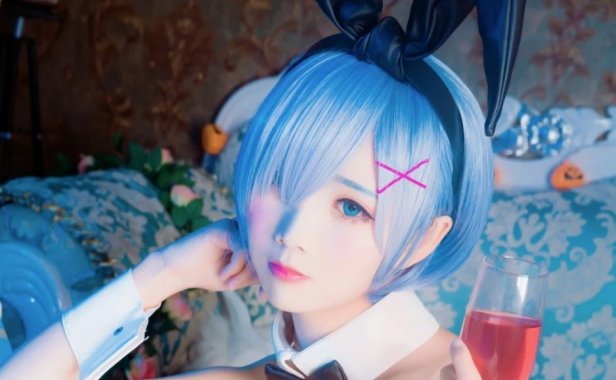 面饼仙儿cos作品《兔女郎》鉴赏