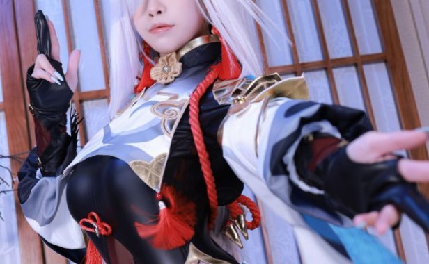 水淼aqua申鹤原神cos作品鉴赏