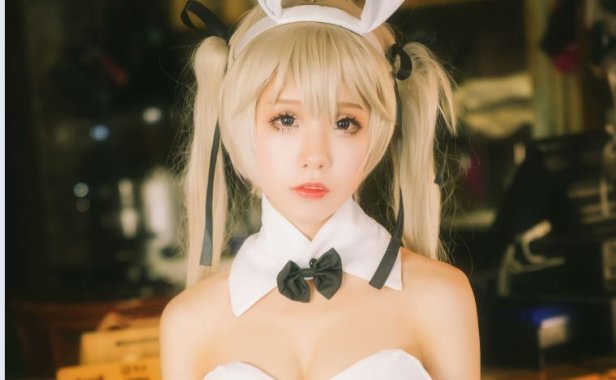 动漫博主水淼aqua – 穹妹兔女郎cos作品赏析