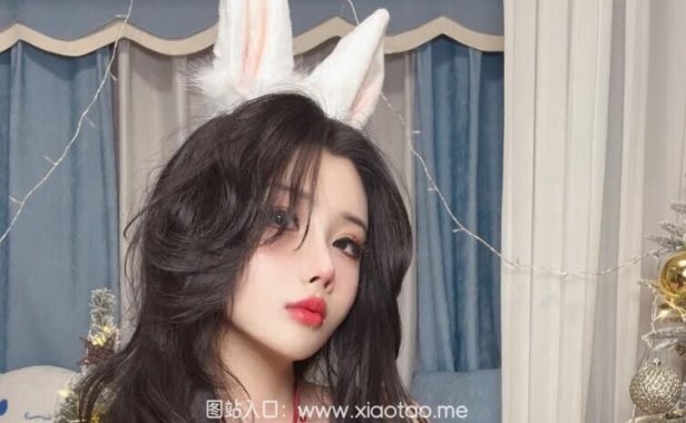 rioko凉凉子小姐姐《圣诞兔》的可爱圣诞作品