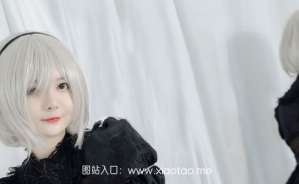 51酱作品cos《2B黑婚纱》图片包